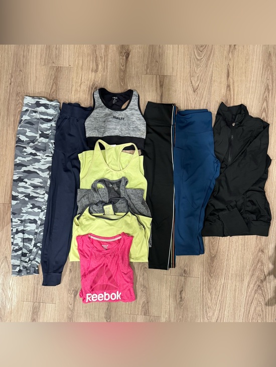 Zyia Active Pants - 10pc Women’s M (6-8) Activewear Bundle ZYIA Reebok Hurley Joggers Leggings Tanks